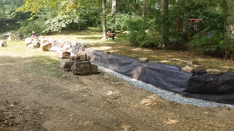 West Chester Boulder Wall