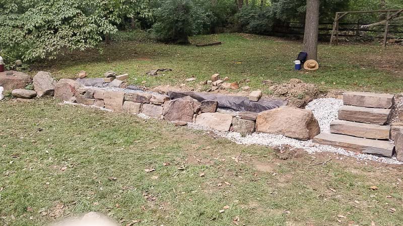 West Chester Boulder Wall