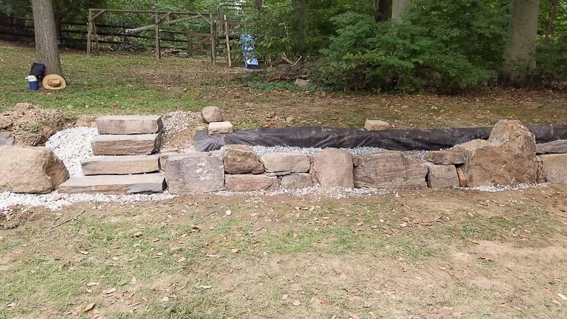 West Chester Boulder Wall
