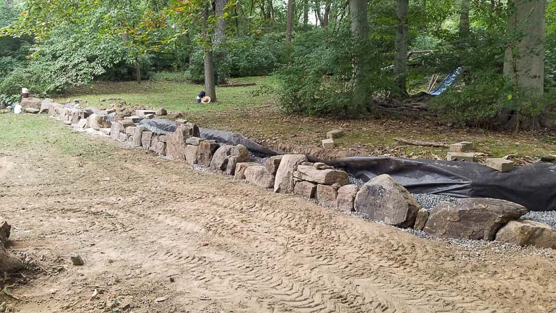 West Chester Boulder Wall